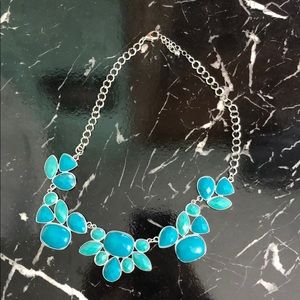 Turquoise Statement Necklace and Matching Bracelet